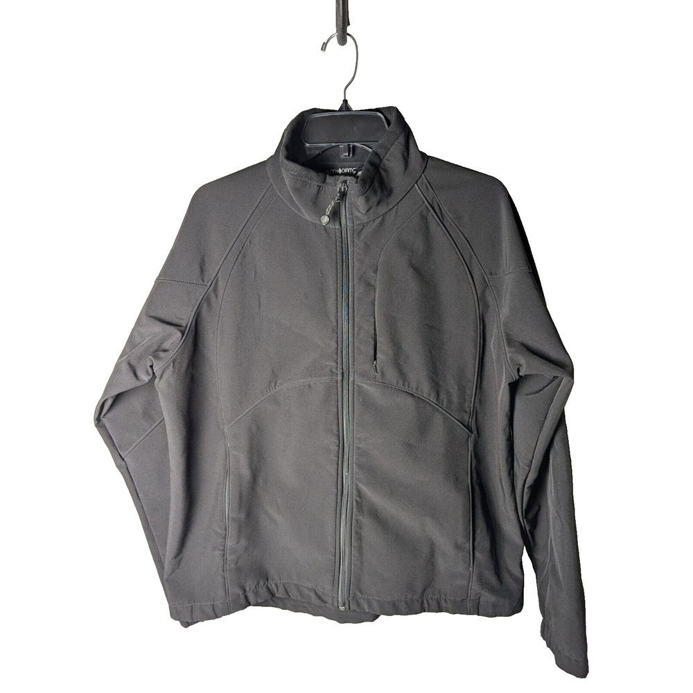 Black Diamond Softshell Jacket Full Zip Black Pockets Outdoor Women's XL Ski